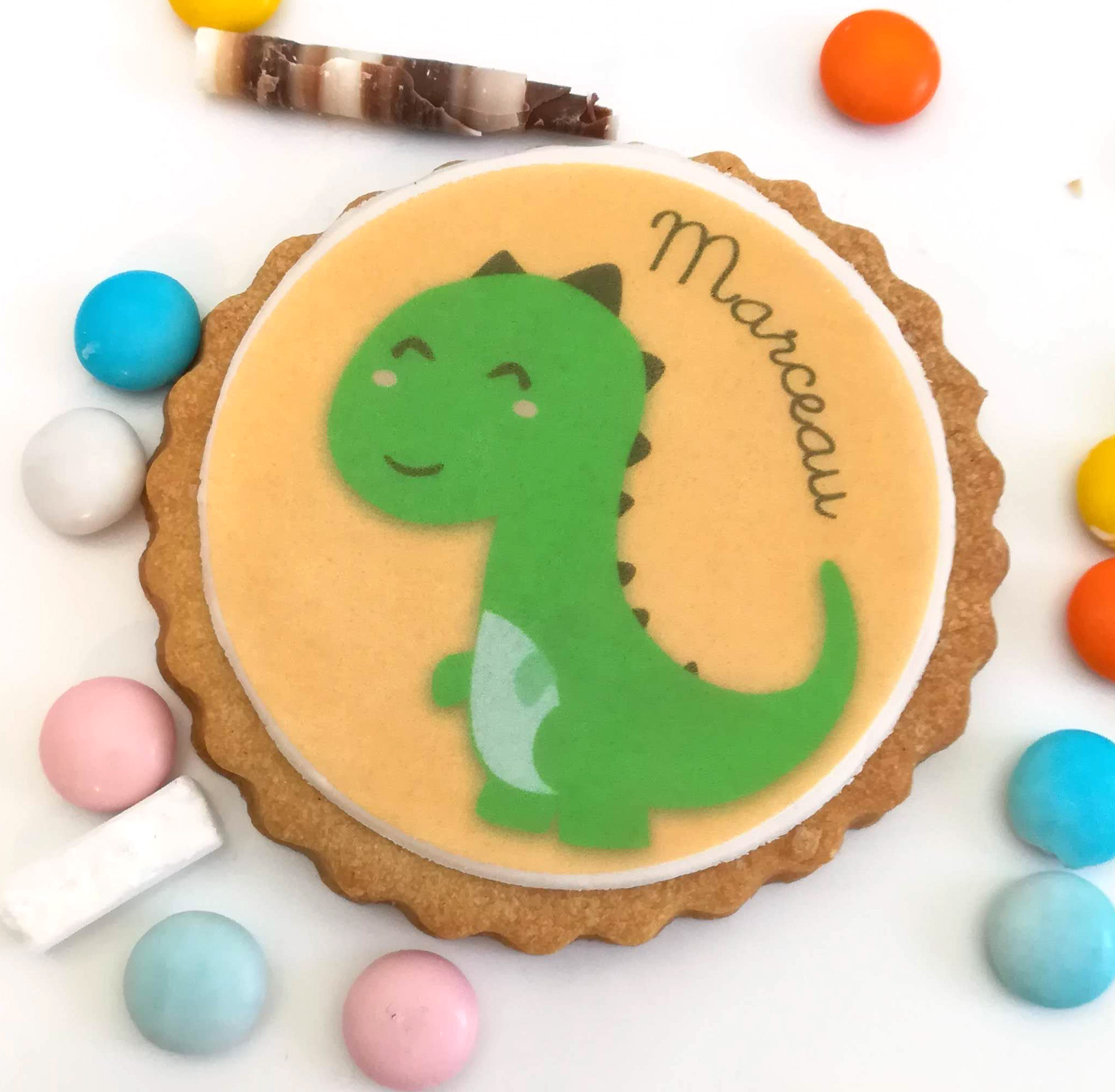 biscuit-personnalise-theme-dinosaure-anniversire