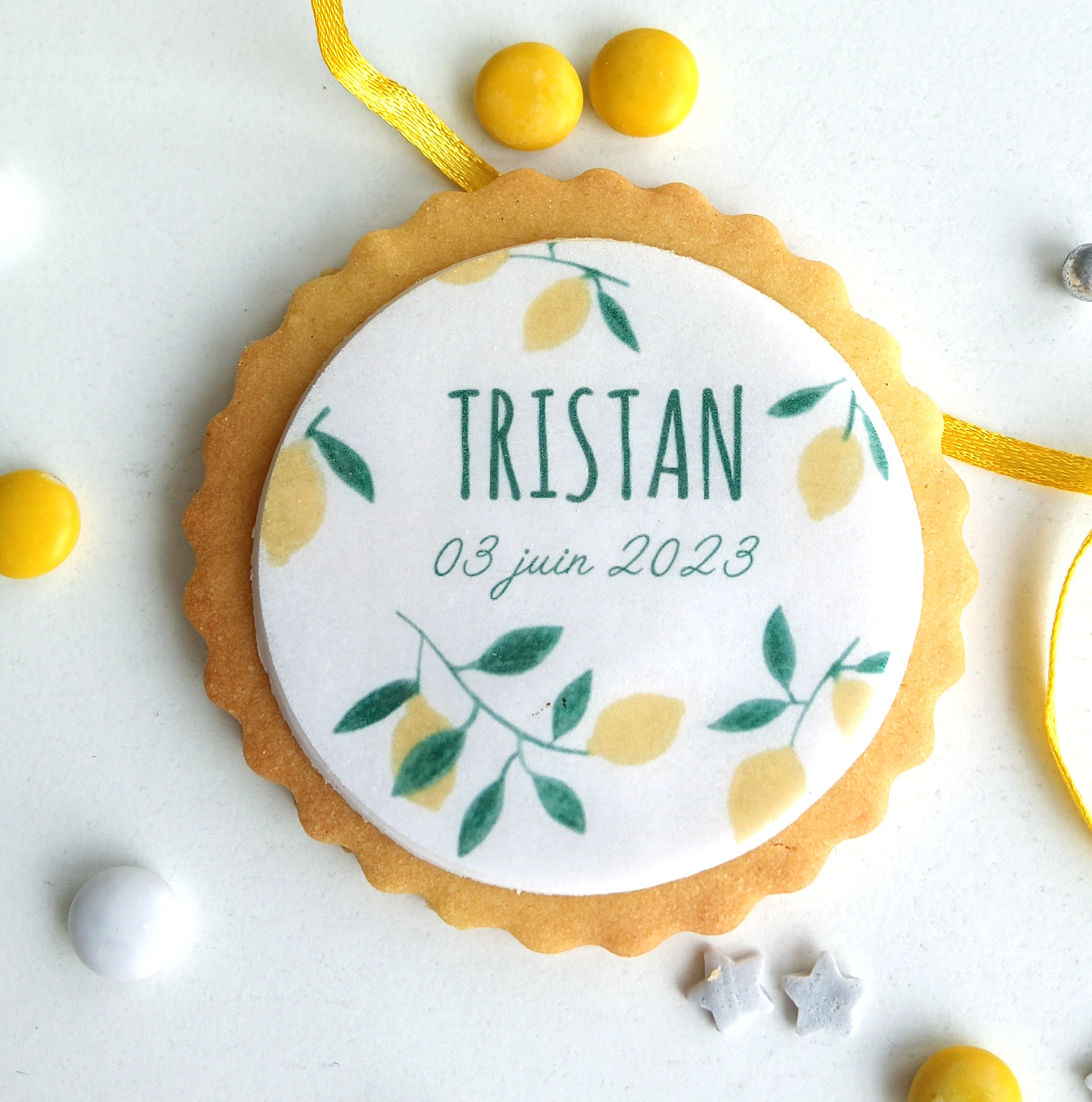 biscuit-personnalise-theme-citron-bapteme-anniversaire