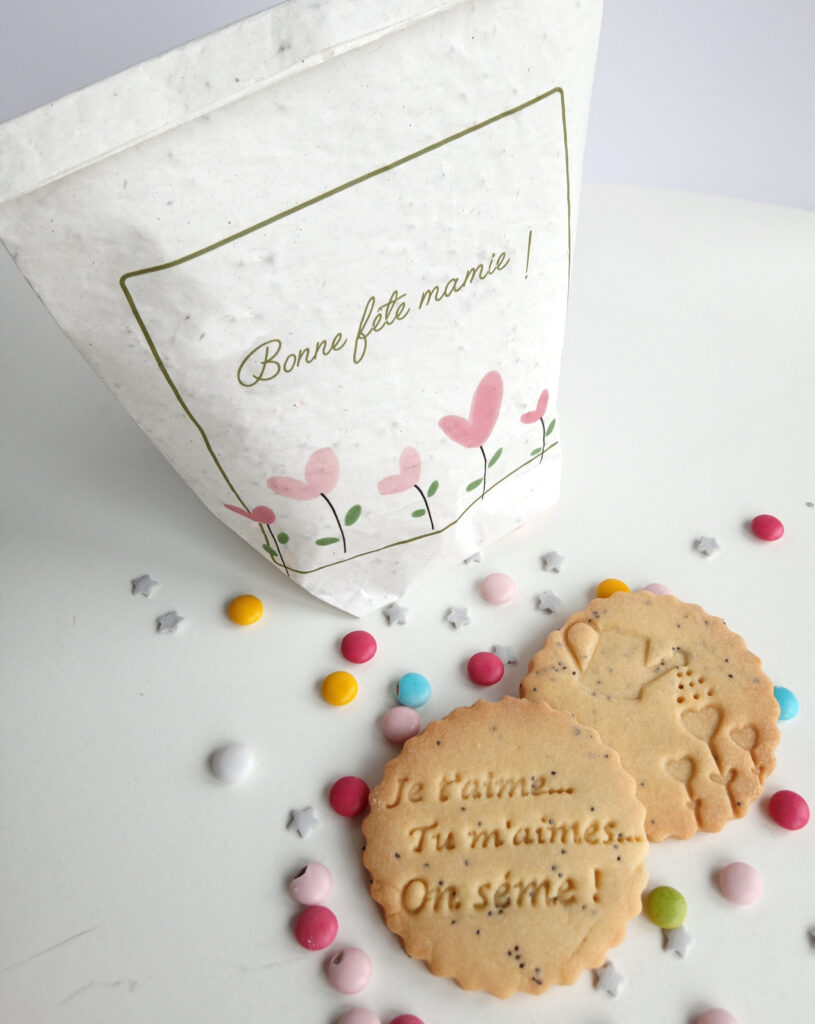 cadeau-original-fete-grand-mere-biscuit-fleur-graine-vente-association-scolaire